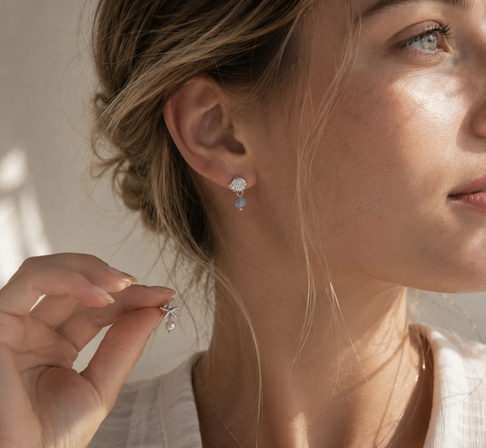 Ocean Drift Asymmetric Earrings