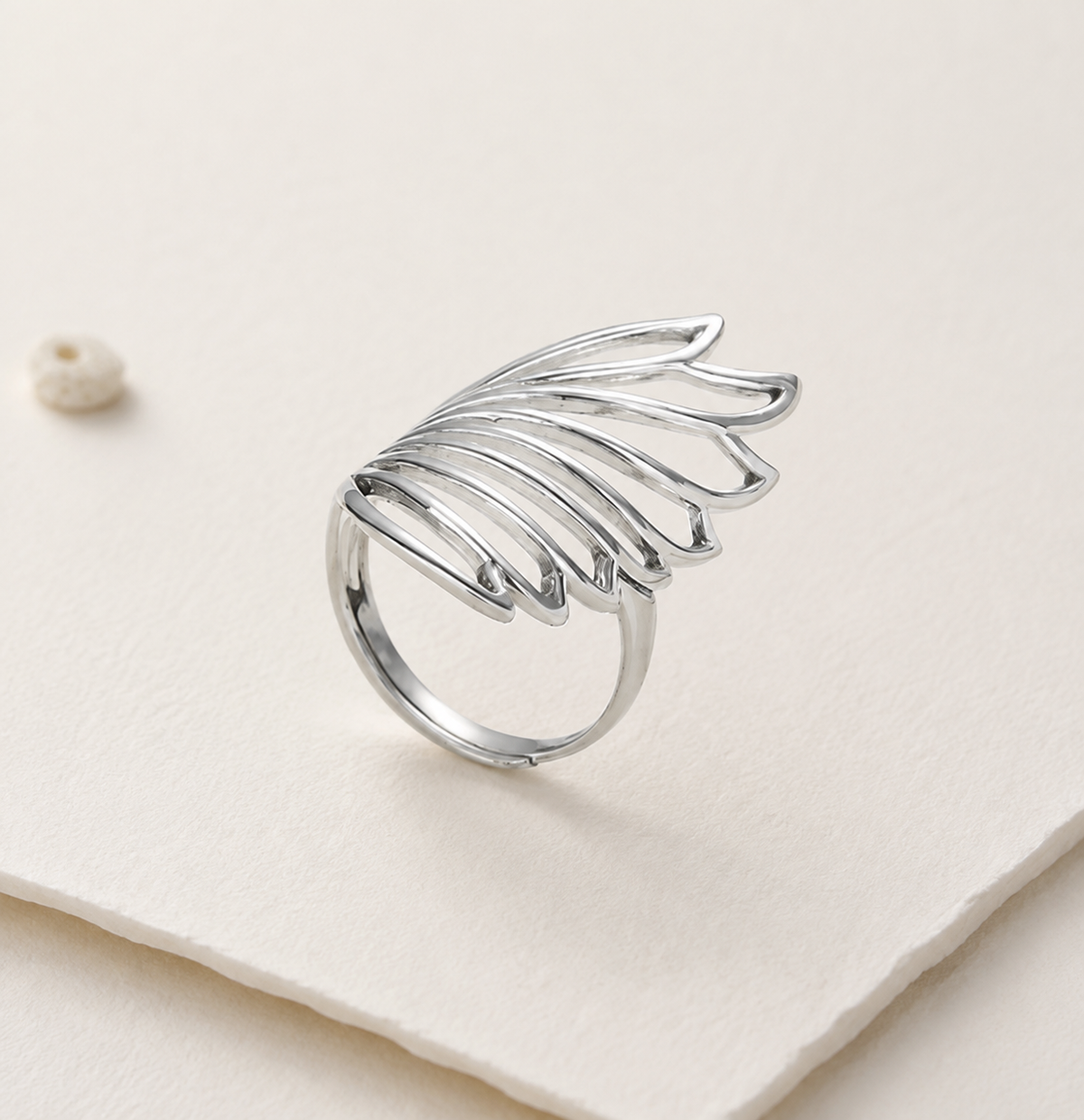 Coastal Wing Fan Band Ring