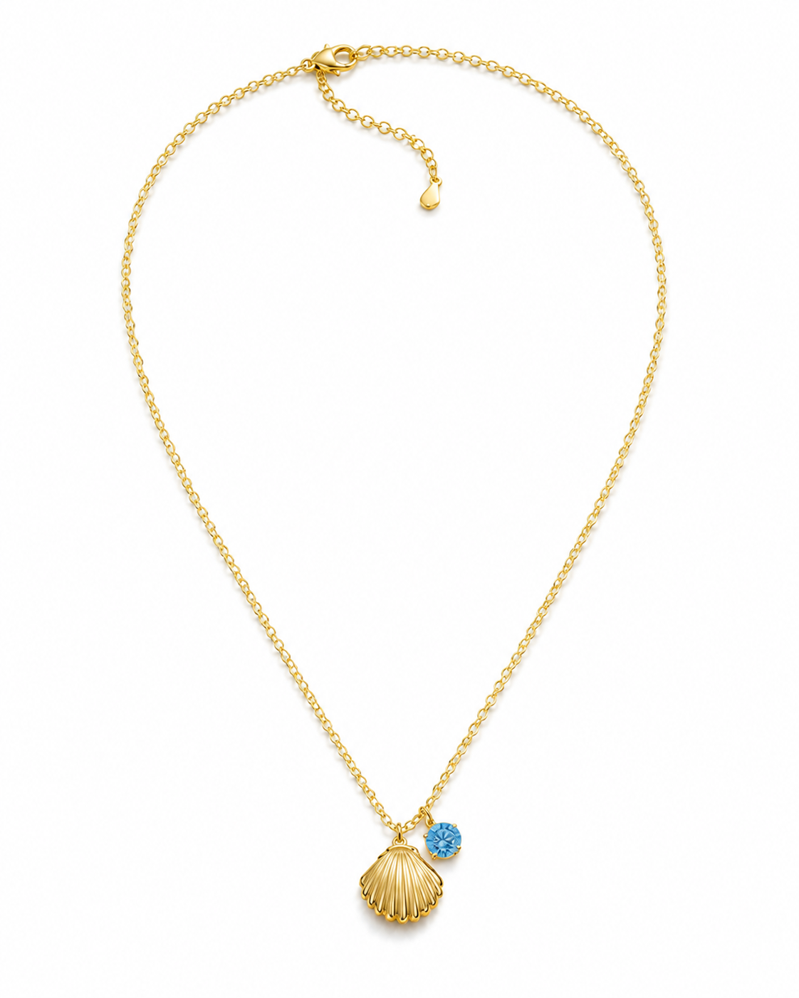 Tide & Topaz Shell Necklace