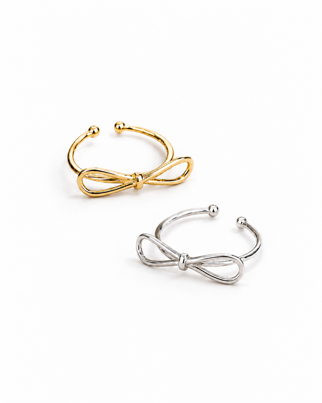 Bound Heart Bow Ring