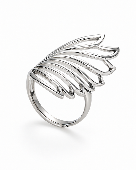 Coastal Wing Fan Band Ring