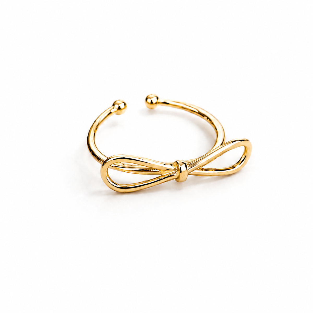 Bound Heart Bow Ring