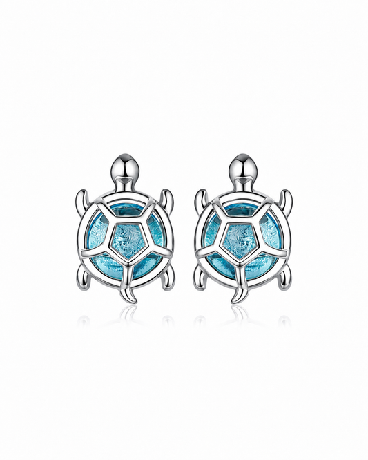 The Ocean Wanderer Turtle Stud Earrings